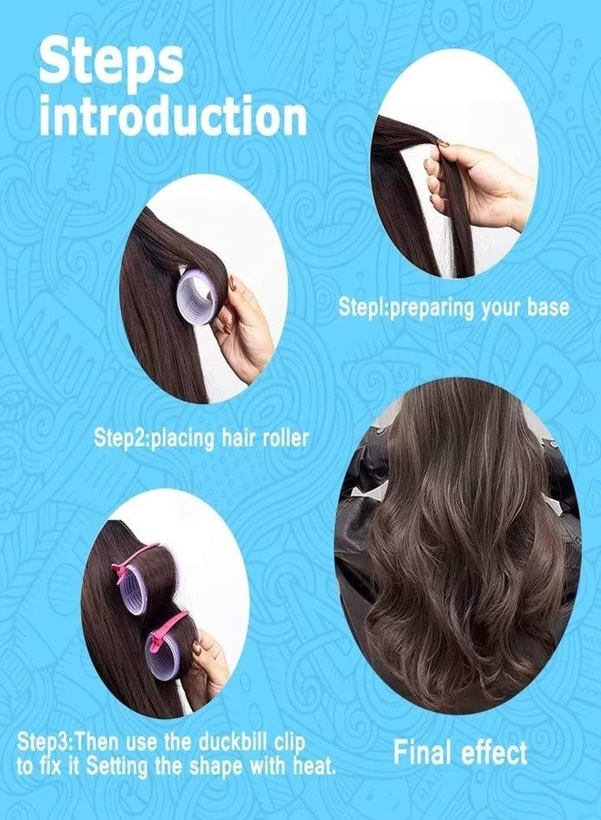 SWEETPEA.Fx�4PCS Hair Rollers For Hair Curling | Self Grip Holding Rollers | for - for Long Medium Short Hair (SVR011)(6 X 6 CM) - Image 4