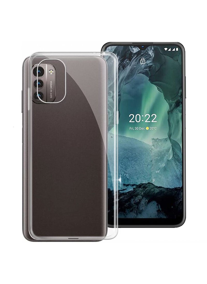 دبليو تيك غطاء من الجوانب الناعمة من مادة TPU لهاتف Nokia G21 4G شفاف  - Image 2