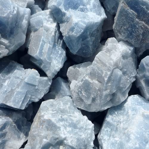 Pachamama Essentials Natural Calcite Rough - Healing Crystal Large 1"-2" 1 pc (Blue) - Image 2