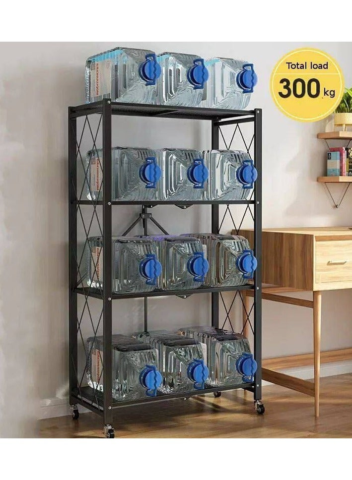 4-Tier Black Coated Metal Stand - Image 4