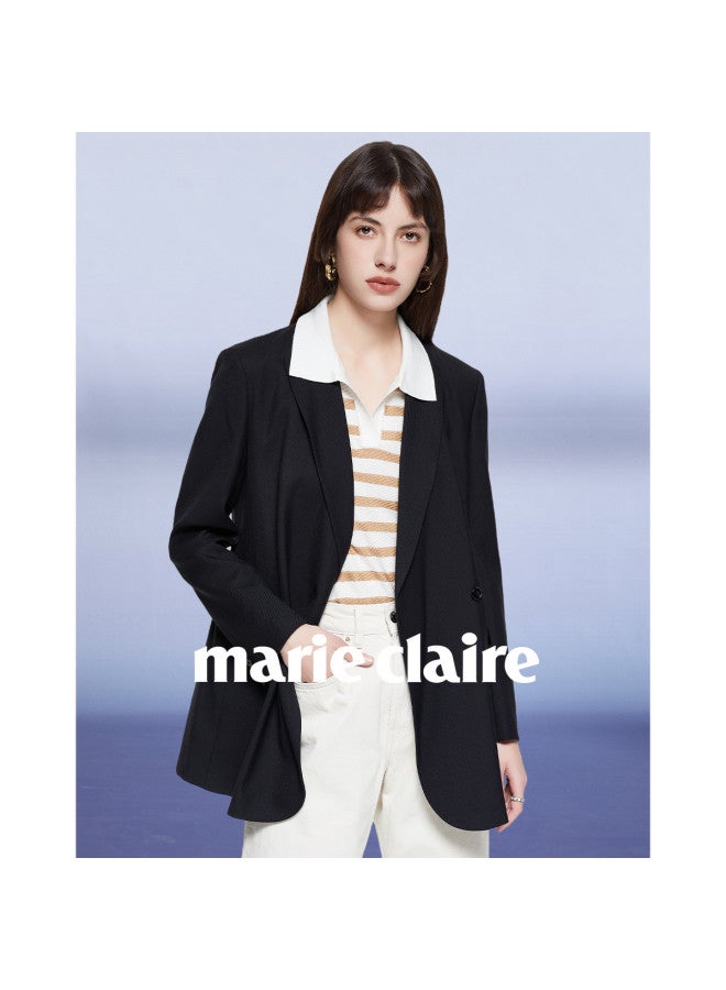 Marie Claire Light Luxury Series] Autumn Recommended Versatile Commuting Suit Fashion Casual Single Blazer Elegant Women's Suit - Image 4