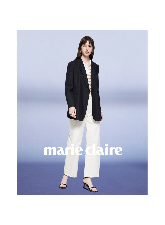Marie Claire Light Luxury Series] Autumn Recommended Versatile Commuting Suit Fashion Casual Single Blazer Elegant Women's Suit - Image 5
