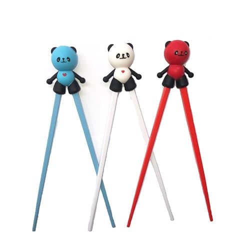 Carykon Pack of 3 Cute Tableware Detachable Learning Training Helper Chopsticks for Kid Baby Beginner Adult (Panda) - Image 5
