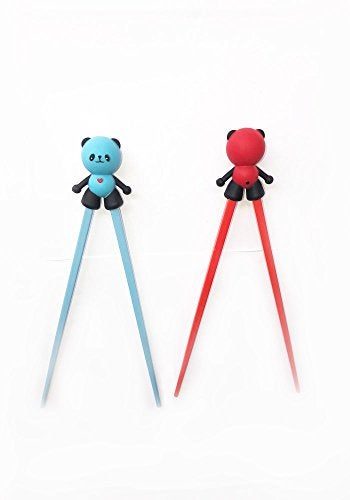 Carykon Pack of 3 Cute Tableware Detachable Learning Training Helper Chopsticks for Kid Baby Beginner Adult (Panda) - Image 3