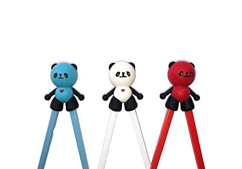 Carykon Pack of 3 Cute Tableware Detachable Learning Training Helper Chopsticks for Kid Baby Beginner Adult (Panda) - Image 4