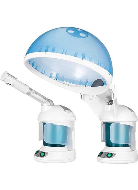 2 in 1 Hair and Facial Steamer Hair Steamer Face Steamer Hair Humidifier Hot Mist Moisturizing Hydration System Sprayer Personal Care Use Home and Salon