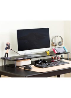 Monitor Riser Stand, Desk Organizer Ergonomic Elevated Rack for Laptop Computer, Home and Office Use (Black, 80x26x12cm) - pzsku/Z40904D660EA4F400CFF1Z/45/_/1737195784/b6945ffb-4c82-4ba1-8702-ef0b965c1004