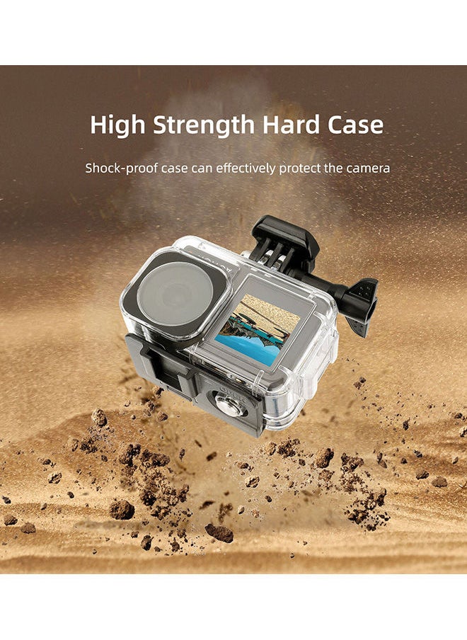 O Ozone Waterproof Case Housing with 3 Pack Filter for DJI OSMO Action 3 Action Camera Accessories Diving Depth 134.2 ft (40 m) Underwater Photography Protective Shell  - Image 2