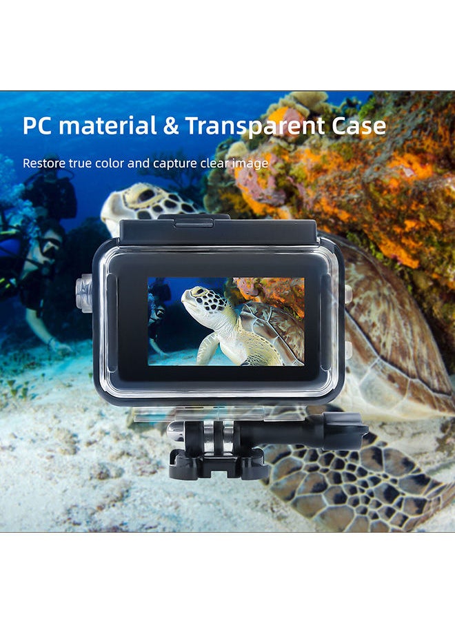 O Ozone Waterproof Case Housing with 3 Pack Filter for DJI OSMO Action 3 Action Camera Accessories Diving Depth 134.2 ft (40 m) Underwater Photography Protective Shell  - Image 4