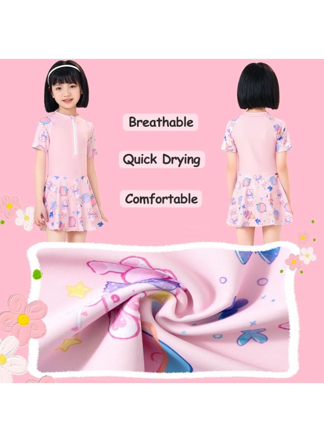 Bluejw One Piece Swimwear, Swimsuit with Zipper for Kids, Swimming Costume Suit Surfing Swimming Age 3-14 Years - Image 2