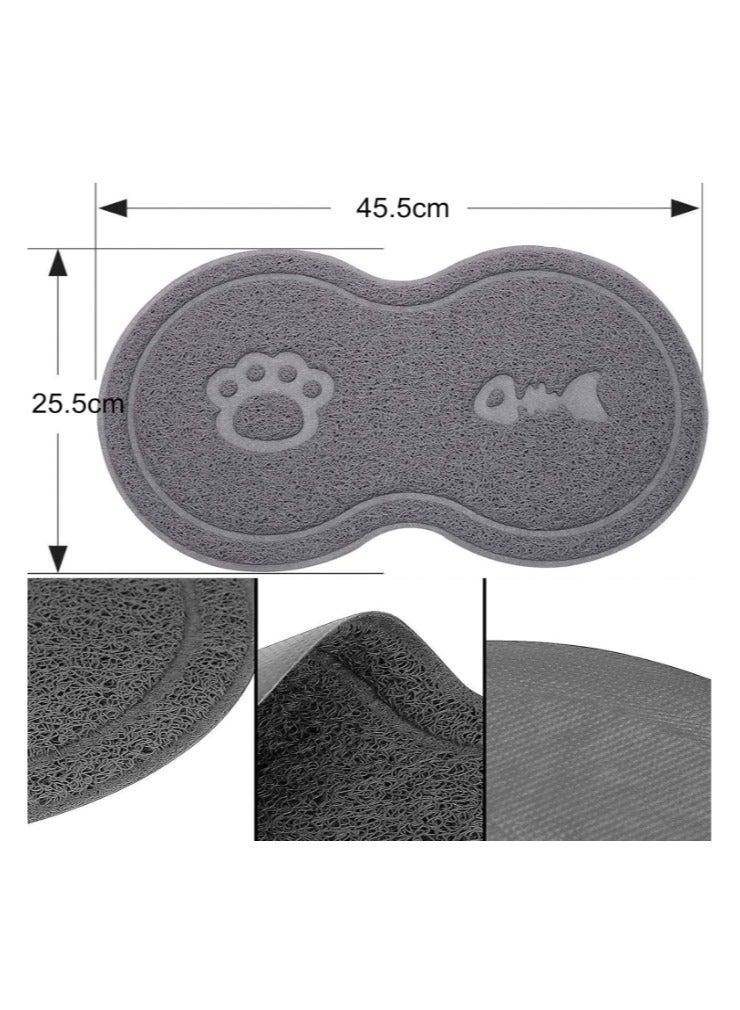 Dog Cat Food Mat Waterproof Non-slip Cat Litter Box Mat Pet Pad Pet Cleaning Non-Slip, Soft, Flexible, Non-Toxic, Suitable for Eating Cat Toilet Mat - Image 4