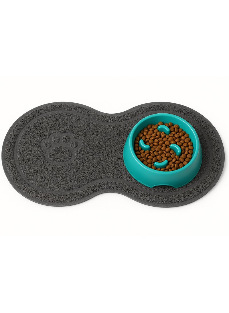 Dog Cat Food Mat Waterproof Non-slip Cat Litter Box Mat Pet Pad Pet Cleaning Non-Slip, Soft, Flexible, Non-Toxic, Suitable for Eating Cat Toilet Mat - Image 1