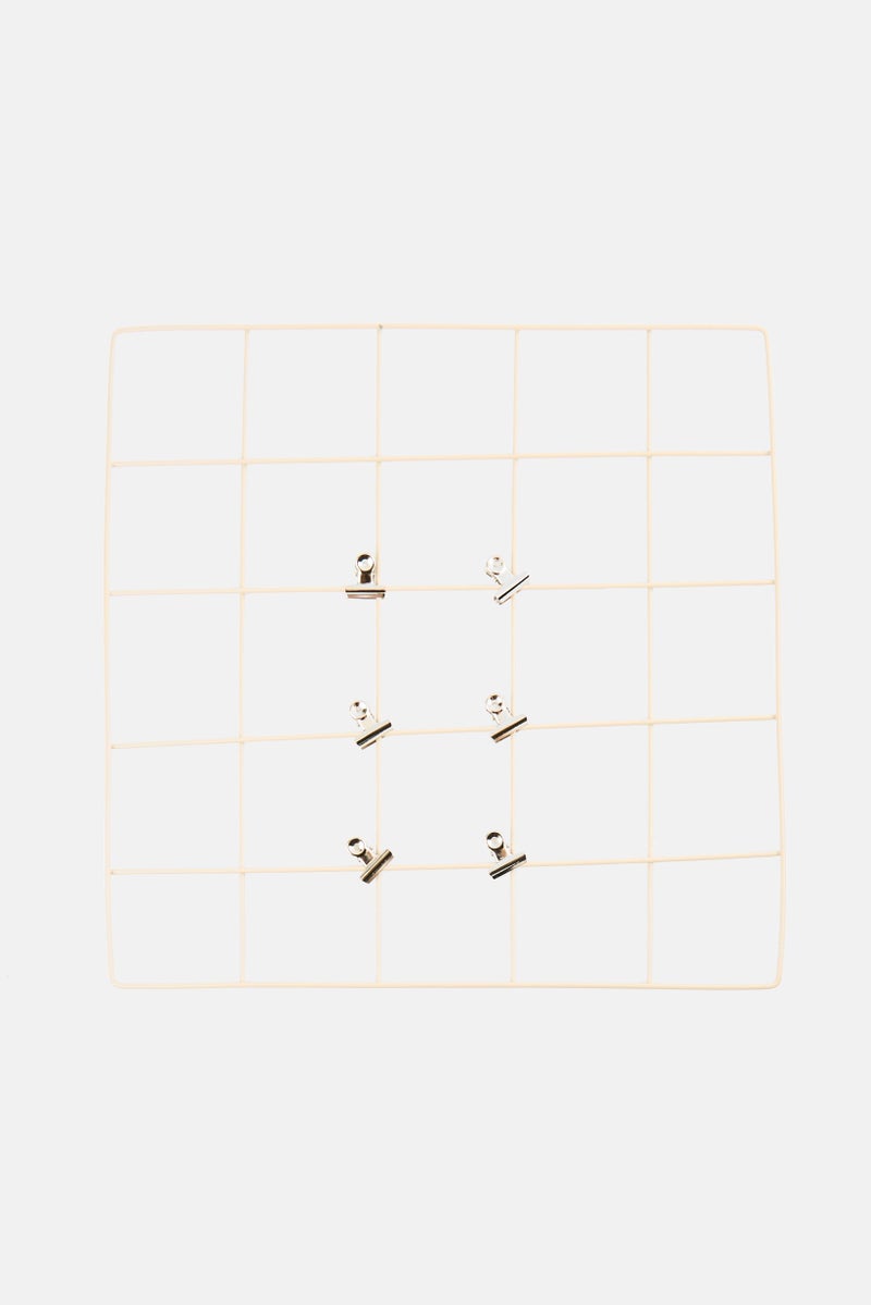 Muy Mucho Wall Decoration Multifunctional Grid, Beige  - Image 1