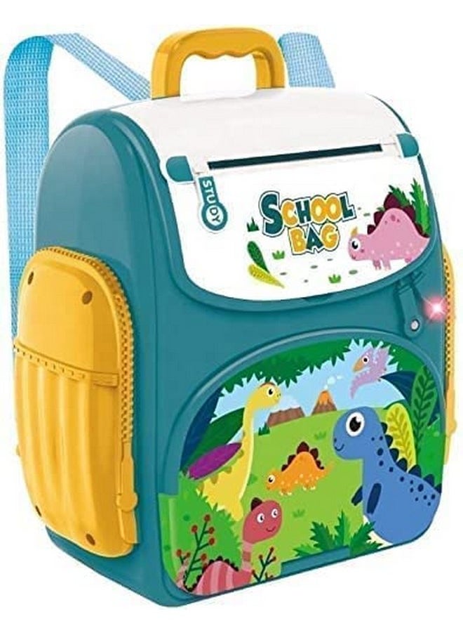 Kiti Kits - KITI KITS Bag Style Piggy Bank ATM for Kids with Password Operation | Money Saving Box Birthday Gift for Boys Girls - Dino & Space Delivered - Image 1
