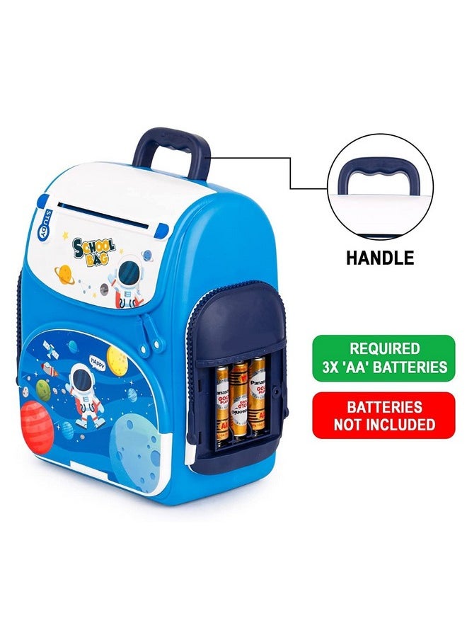 Kiti Kits - KITI KITS Bag Style Piggy Bank ATM for Kids with Password Operation | Money Saving Box Birthday Gift for Boys Girls - Dino & Space Delivered - Image 1
