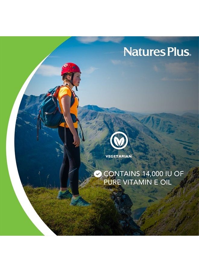 Nature's Plus زيت فيتامين E من ناتشرز بلس - 14,000 وحدة دولية - 5 أونصات سائلة - يرطب الوجه والبشرة، يقلل البقع البنية، يقوي الأظافر، يعزز نمو الشعر، مضاد للأكسدة، مضاد للشيخوخة - نباتي - Image 3