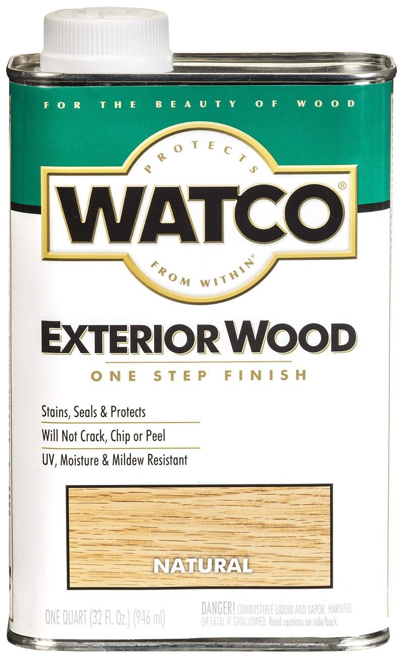 Watco 67741 Exterior Wood Finish, Quart, Natural - Image 5