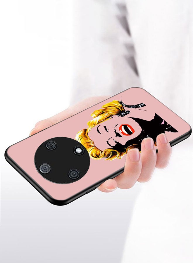 TPU Protection and Hybrid Rigid Back Cover Case Drawn Marilyn for Huawei nova Y90