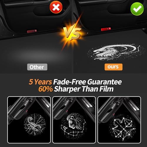 nefane Never Fade Custom Zodiac Sign Door Lights for GMT800 Platform Vehicles (1999-2006 Tahoe/Yukon/Avalanche) | Never-Fade 3D Star Projector with Aerospace Aluminum Cooling System (Leo) - Image 2