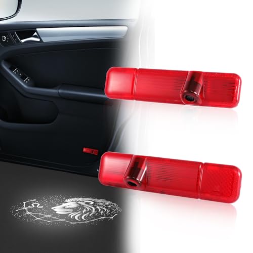 nefane Never Fade Custom Zodiac Sign Door Lights for GMT800 Platform Vehicles (1999-2006 Tahoe/Yukon/Avalanche) | Never-Fade 3D Star Projector with Aerospace Aluminum Cooling System (Leo) - Image 1