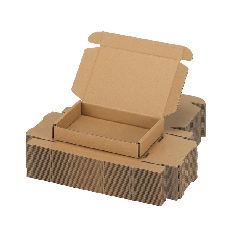 Serwrsw 6x4x1 inch Shipping Boxes Set of 30 Brown, Inner Size 5.6x3.6x0.6 inch Cardboard Box Mailers for Small Business Packaging Mailing or Gift Wrapping Giving - Image 5