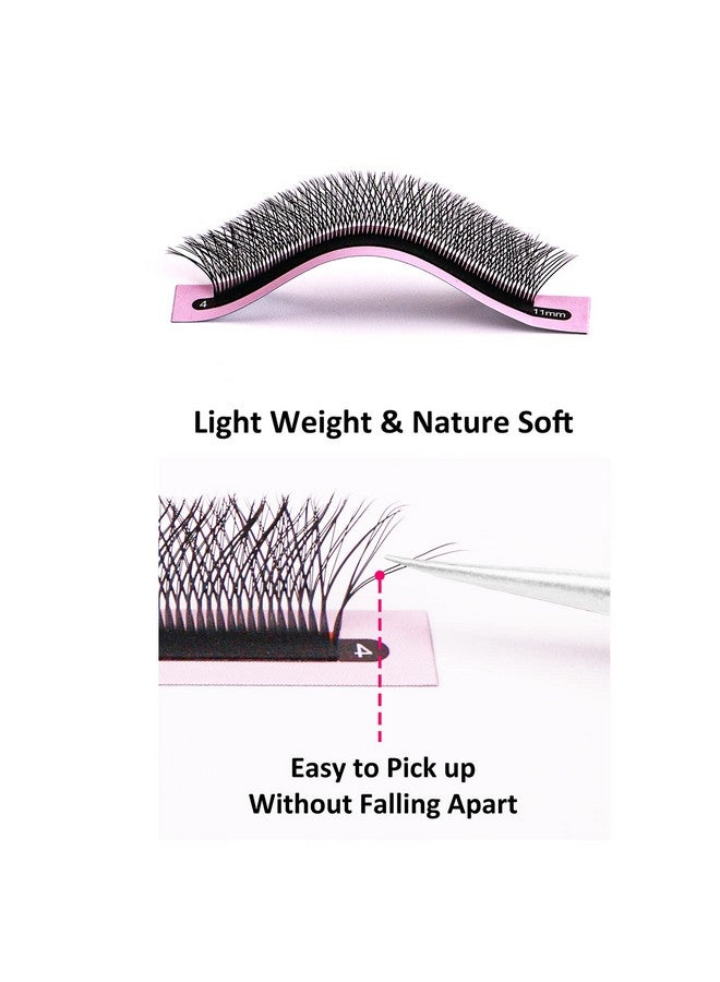 VEYES INC Yy Lash Extensions Tray C D Curl 915Mm Mixed Length Premade Volume Eyelash Fansprofessional Lash Extension Suppliesmatte Black(5Dw 0.07 Ccurl 915Mm) - Image 5