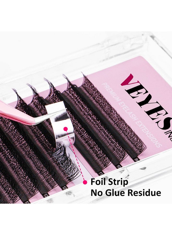 VEYES INC Yy Lash Extensions Tray C D Curl 915Mm Mixed Length Premade Volume Eyelash Fansprofessional Lash Extension Suppliesmatte Black(5Dw 0.07 Ccurl 915Mm) - Image 4