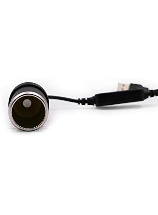 USB A Male to 12V Car Cigarette Lighter Socket Female Converter Cable 2-Pack - Image 5