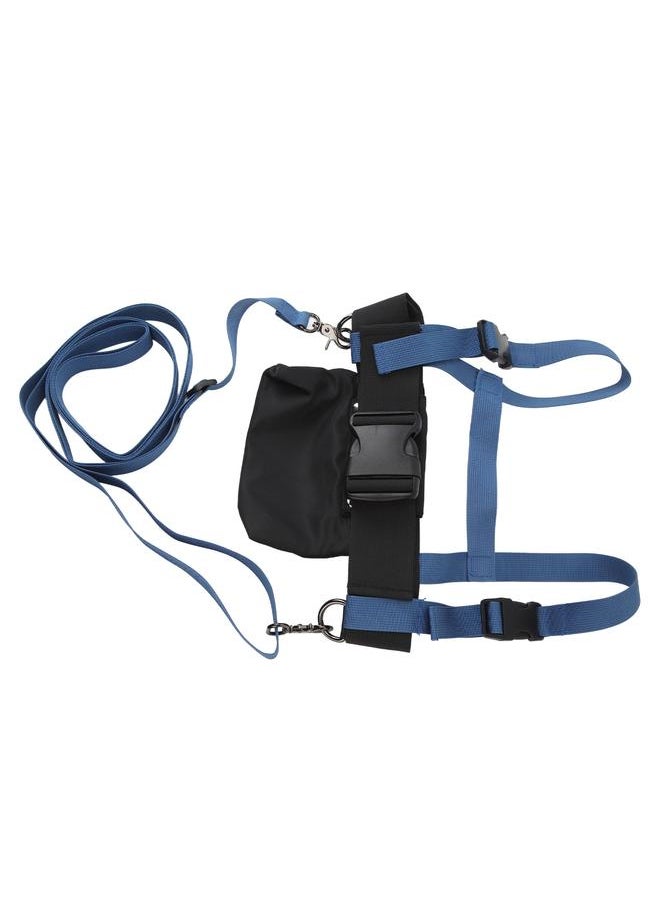 Ski Snowboard Harness with Leash Bag Nylon Adjustable Speed Control Teaching Ski Training Equipment for Kids Skiing Training