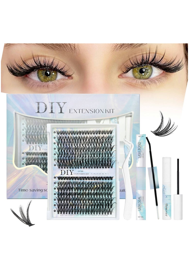 لاشفانا 280 مجموعة رموش صناعية جديدة بتقنية DIY، سعة كبيرة 30D 40D، رموش مزيفة ملتوية كثيفة بشكل مثير، الخيار المثالي لعيون ساحرة. - Image 1