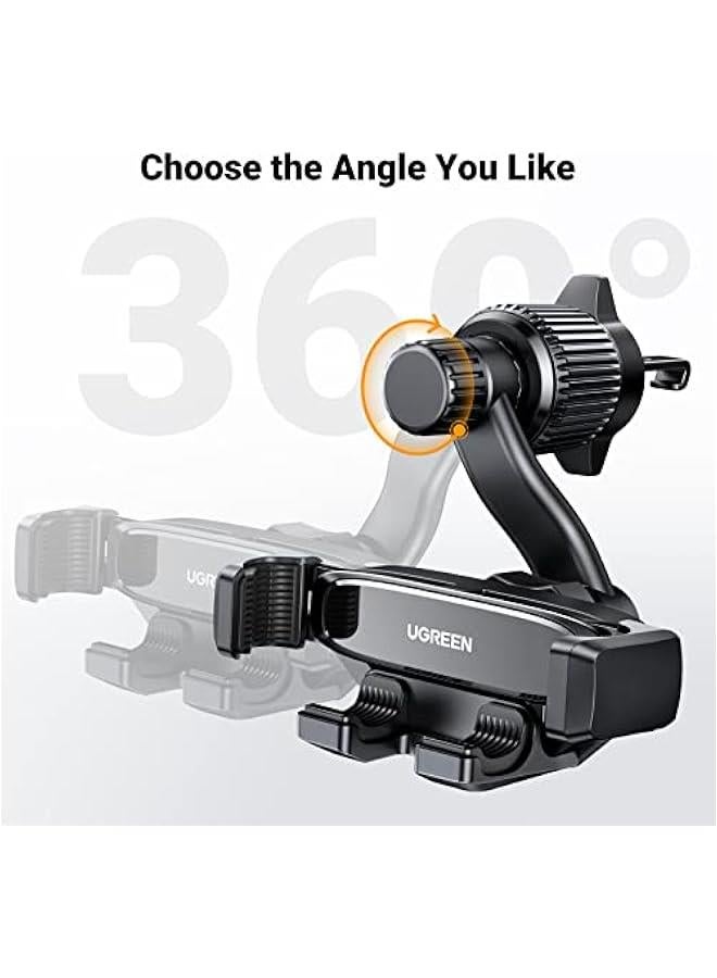 UGREEN Car Phone Holder Car Mount, [360° Swing Arm for Air Vent], One-hand Auto Lock, Metal Hook Mobile Holder, Fit for iPhone 16/15/14/13, Samsung S25/24/23/Z Flip, 4.7-7.2" Smartphone Accessories - Image 3