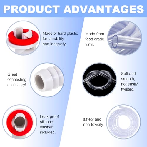 FullMayPro 3 Feet Air Conditioner Drain Hose, 3/5 '' Portable AC Drain Hose Connector,2.0MM Thick,Not Easily Deformed,Replacement for Universal Mini-Split AC Unit & Window Air Conditioning Unit - Image 4