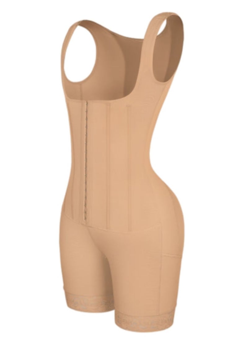 Body Sculpting Compression Garment With Three Front Clips for Control and Compression After Childbirth and Other Occasions - Image 3
