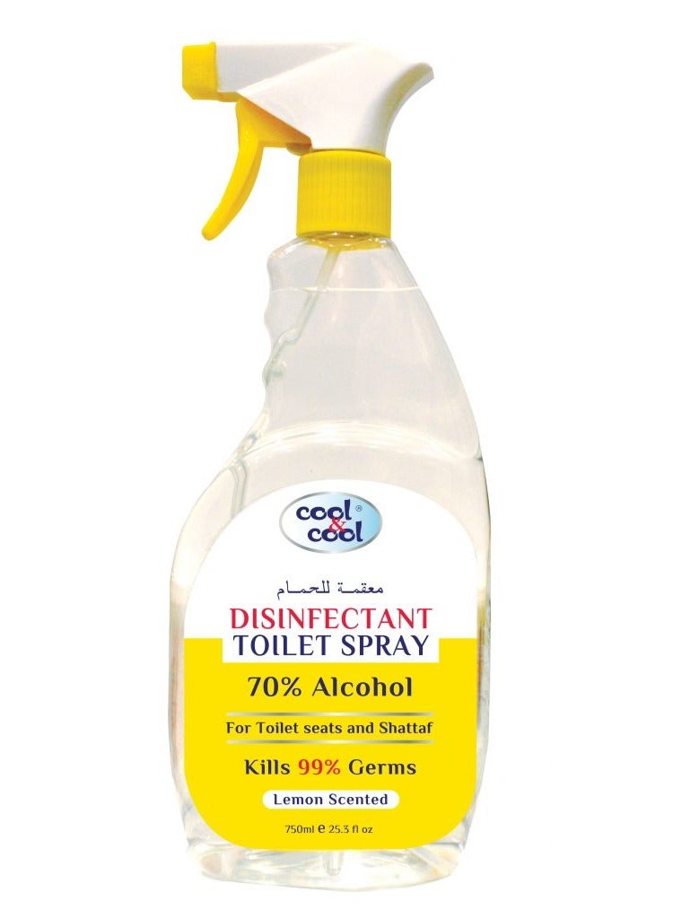 كول اند كول بخاخ مطهر للحمامات برائحة الليمون 750 مل