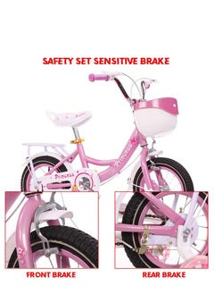 Cool Baby 12 Inch Princess Bikes Bicycles With backseat  - Image 3
