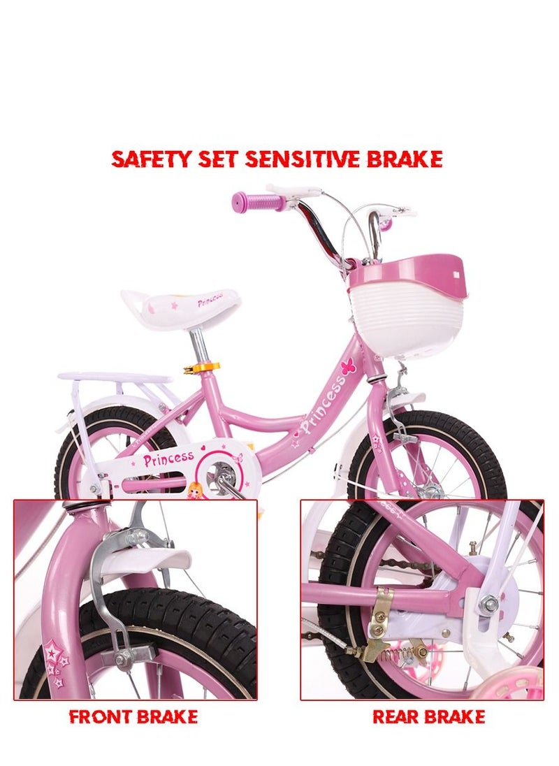 Cool Baby 12 Inch Princess Bikes Bicycles With backseat  - Image 3