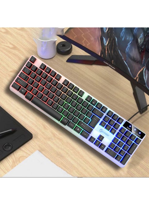 Boston Floating RGB Backlit USB Keyboard Mouse ComboTX35 single keyboard Black TX35 single keyboard Black