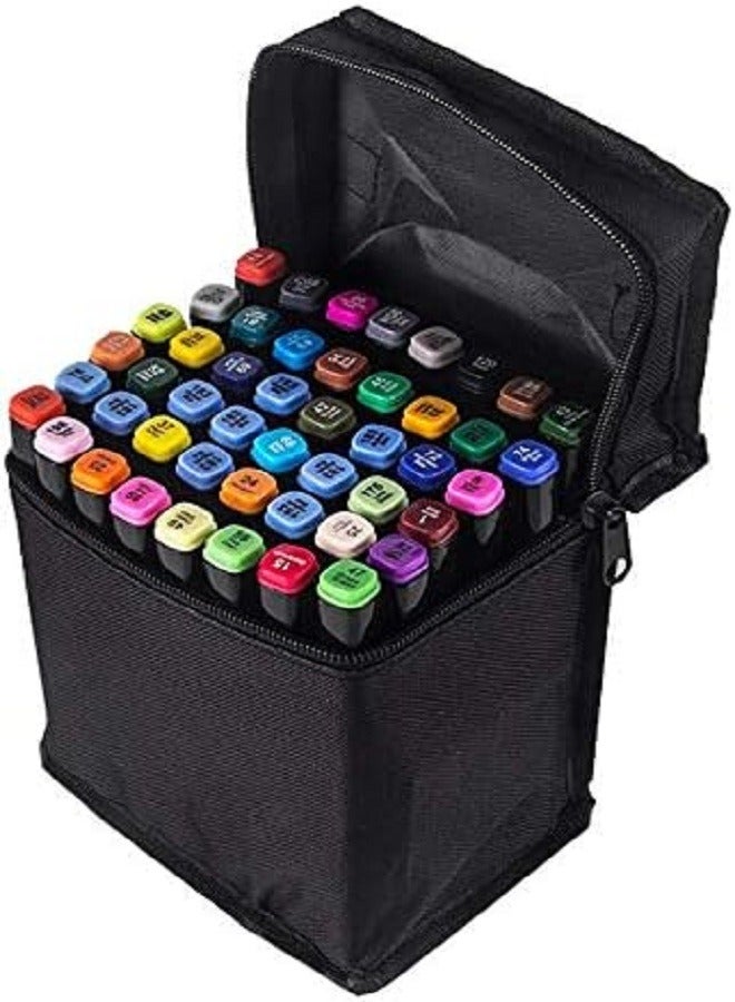 24 Color TOUCH Graphic Design Art Twin Tips Marker Pens Kit Black Painting Drawing Color Pen Set - Image 1