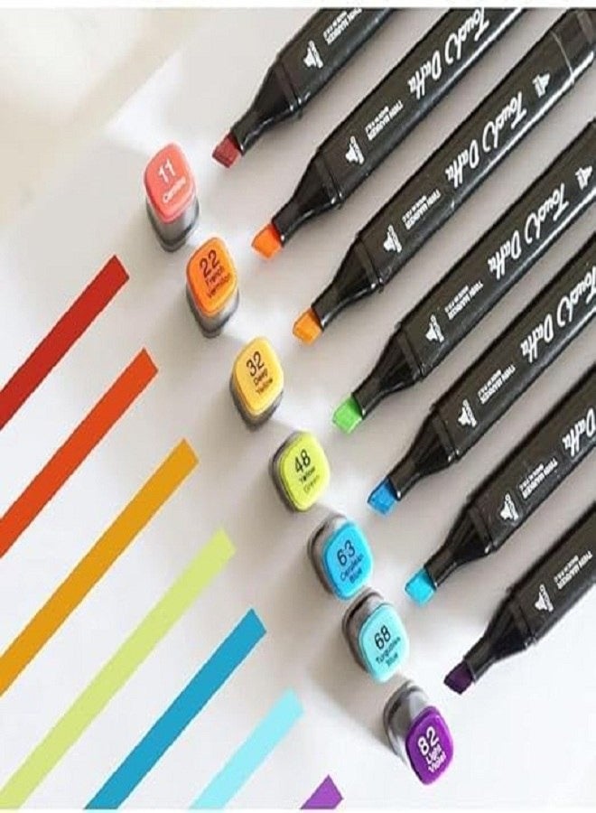 24 Color TOUCH Graphic Design Art Twin Tips Marker Pens Kit Black Painting Drawing Color Pen Set - Image 3