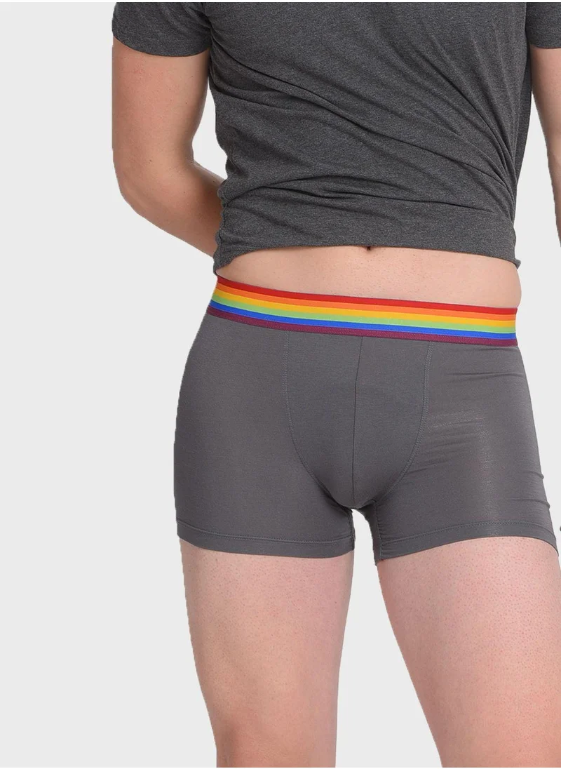 DaMENSCH 2 Pack Assorted Logo Band Trunks