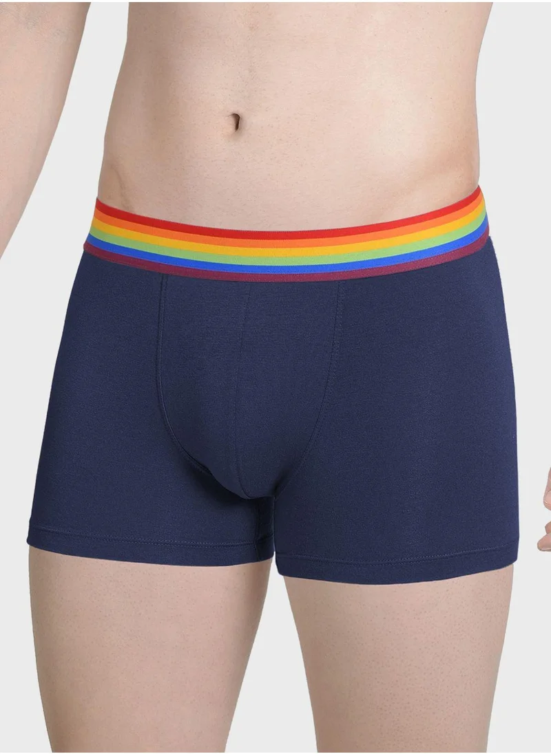 DaMENSCH 2 Pack Assorted Logo Band Trunks