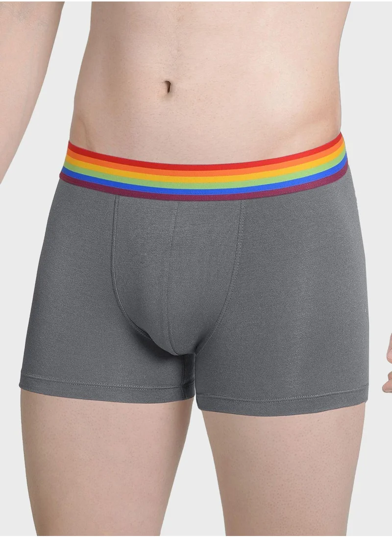 DaMENSCH 2 Pack Assorted Logo Band Trunks