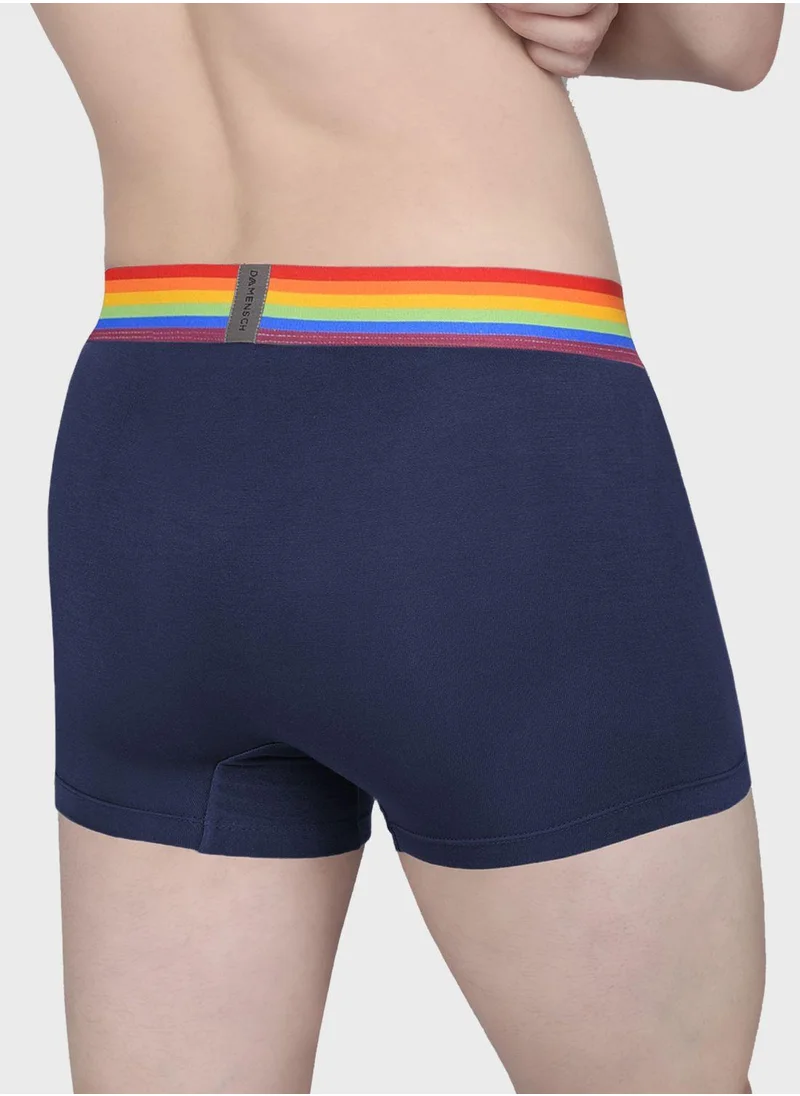 DaMENSCH 2 Pack Assorted Logo Band Trunks