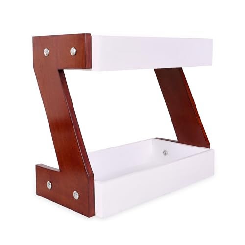 Kundi 2-Tier Storage Shelf for Spices & Oils – Countertop Organizer with Shelf (White) - Image 5