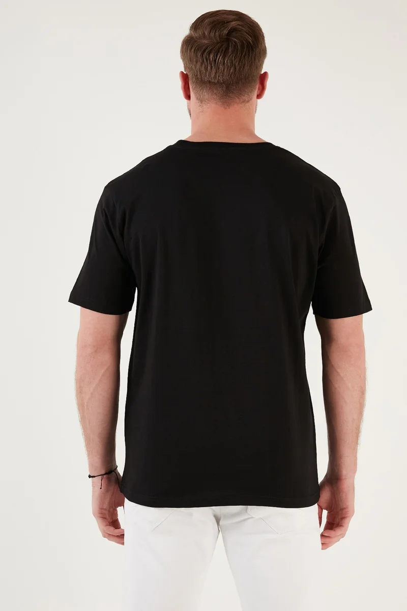 بوراتي Cotton Relaxed Fit Crew Neck T Shirt Men's T Shirt 5902603