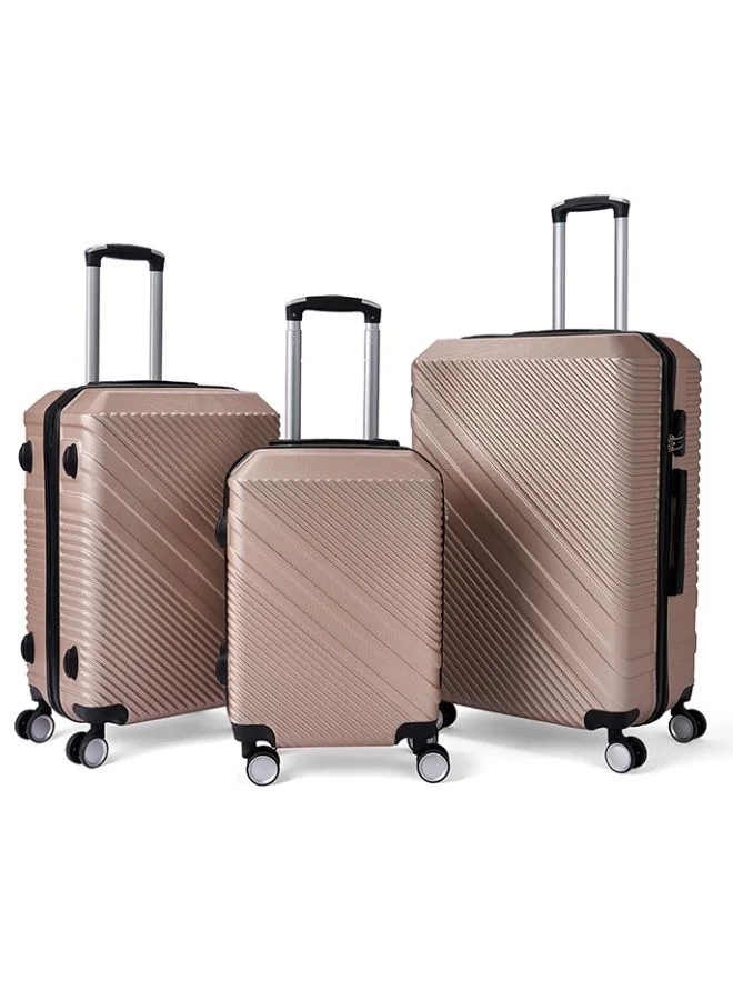 LIMRA A travel bag set consisting of 3 luggage bags gold/black