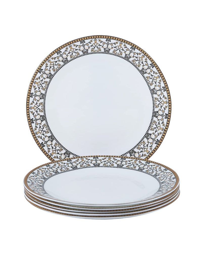 Laopala Opalware Quarter Plate Set of 6 Pcs Moraccan Gold Small - Image 1