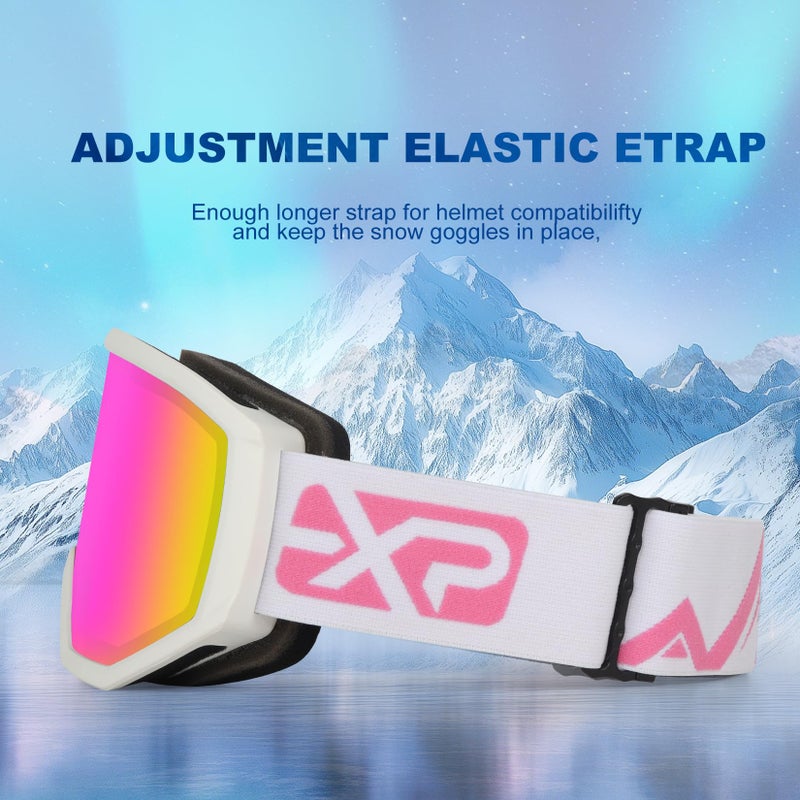 EXP VISION Ski/Snowboard Goggles, Anti-Fog Snow Goggles for Men & Women - Perfect for Skiing, Snowboarding & Winter Sports - Image 5