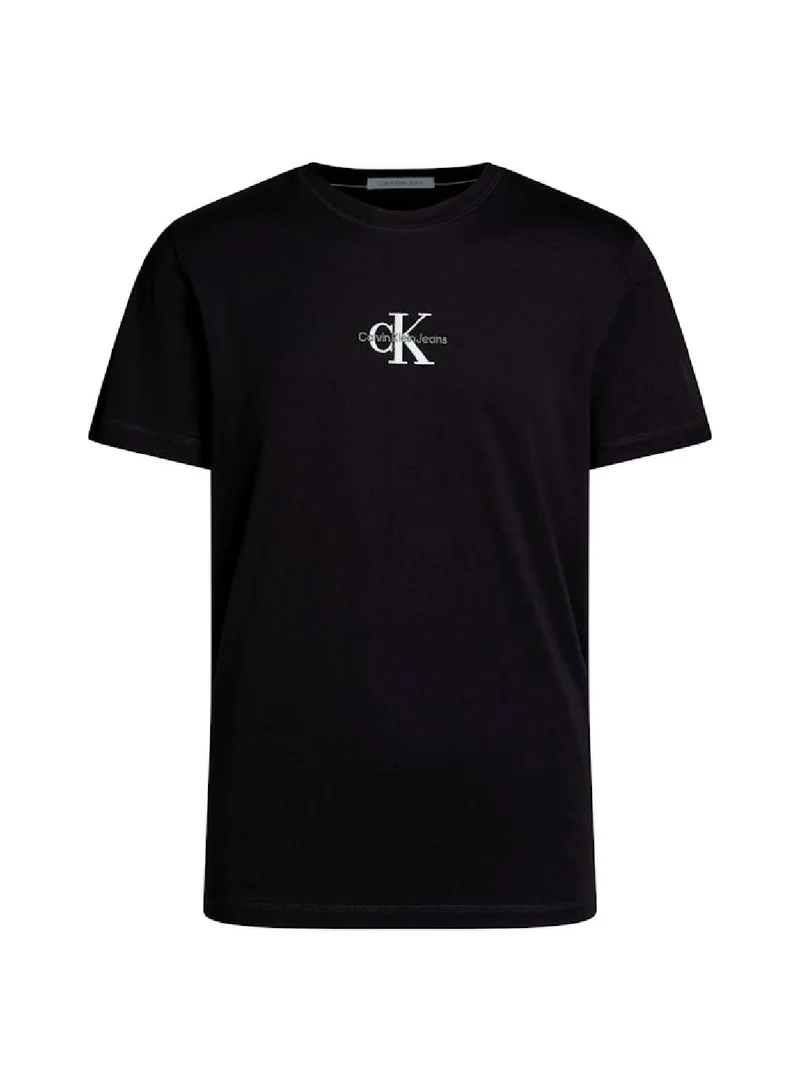 Calvin Klein Jeans Men's Monogram T-Shirt - Cotton jersey, Black