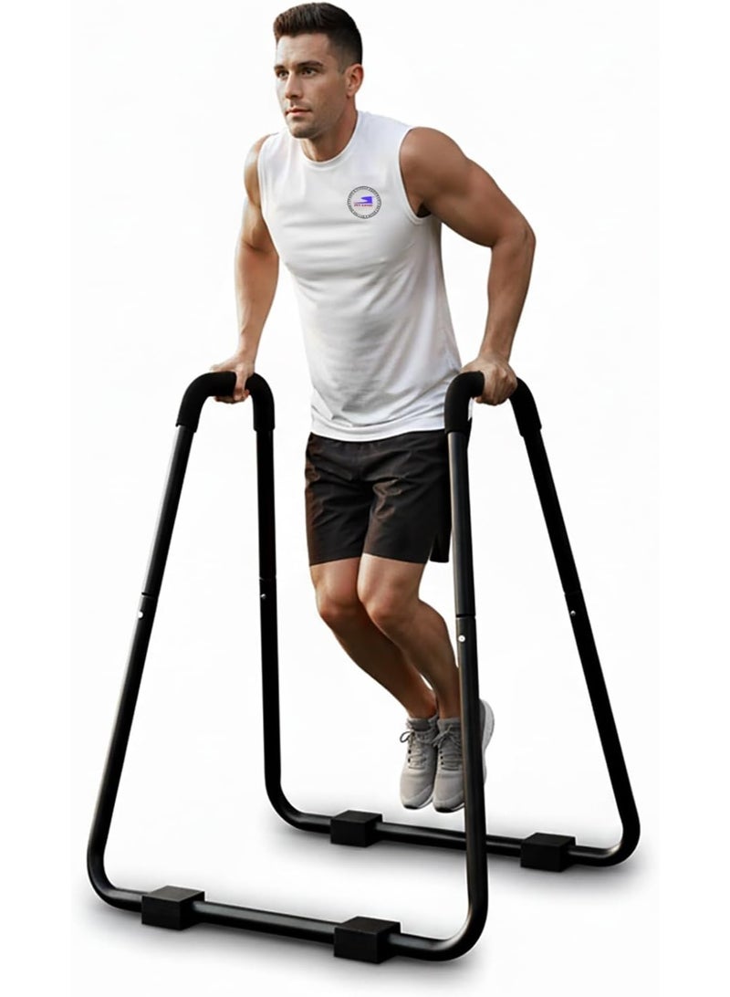 SKY LAND Dip Stand EM-1887, Heavy-Duty Parallel Bars for Home Gym, 250KG Capacity, Steel Frame, Non-Slip Handles, Stable U-Base Design, Bodyweight Training for Dips, Push-Ups & Calisthenics - Image 1